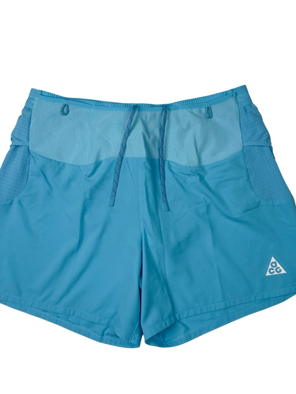 Nike ACG Second Sunrise Mens M Dri-FIT ADV 5" Brief-Lined Shorts Baltic Blue